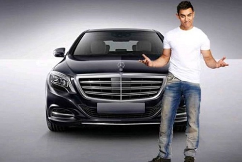 Aamir Khan with Mercedes Benz S600