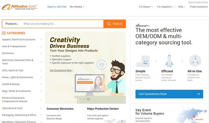 shopping website