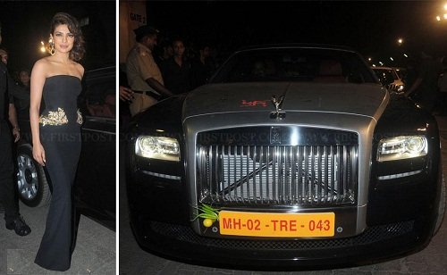 priyanka chopra with rolls royce