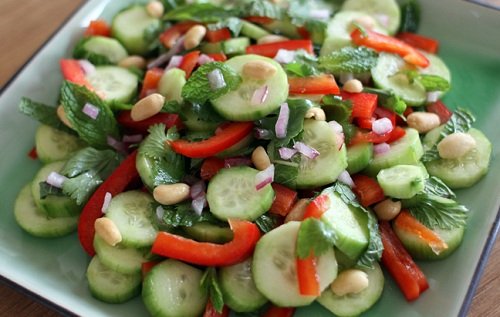 Cucumber and Peanut Salad