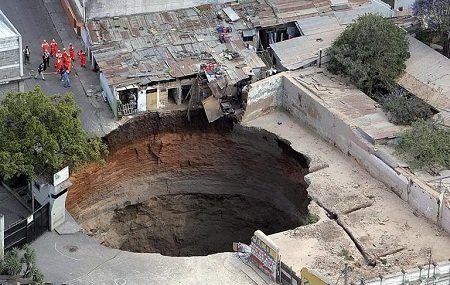 Sinkhole in Guatemala