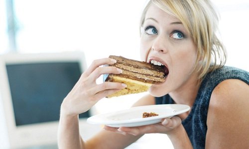 woman eating
