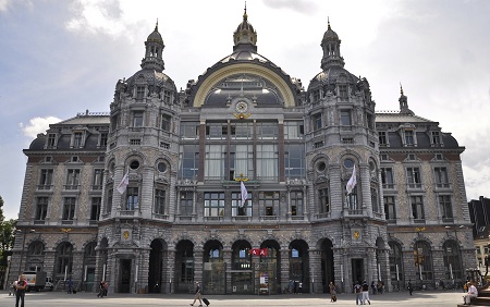 Antwerp Central Station in Belgium