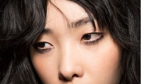 A smoky lower lashline