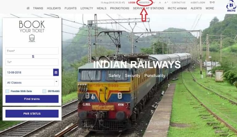 irctc register