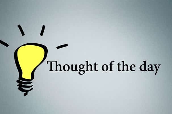 thought of the day