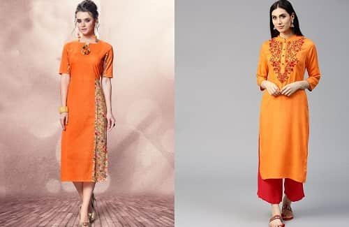 Orange kurta 