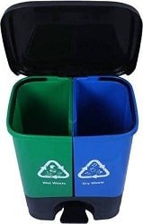 ELIGHTWAY MART Twin Dustbin