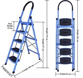 Plantex Premium High-Grade Steel Ladder