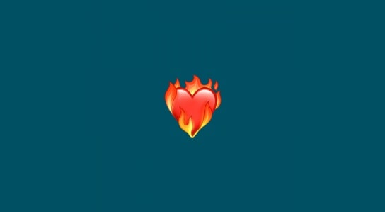Heart on Fire emoji