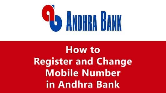 How To Register Mobile Number In Andhra Bank