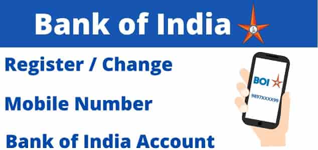How To Register Mobile Number In Bank Of India