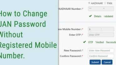 How to Activate UAN Without Registered Mobile Number