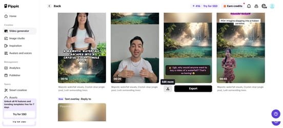Customize captions and export